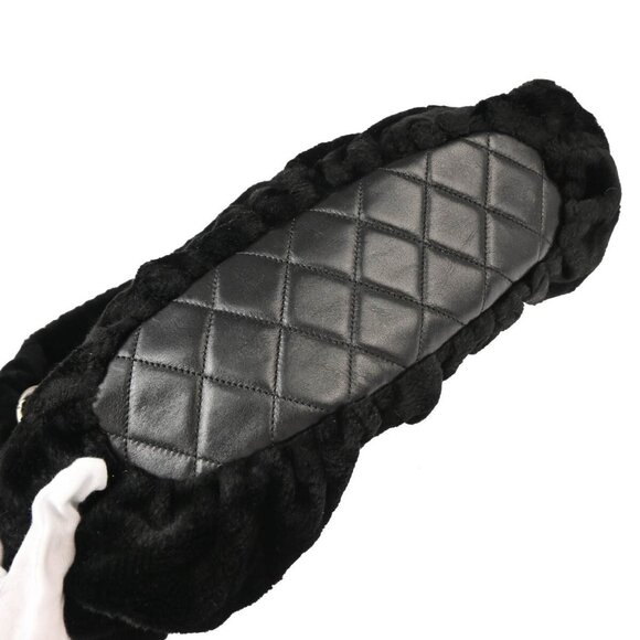 Chanel Black Fur 2way Handbag 124466 - Picture 6 of 10